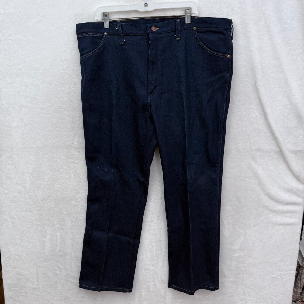 Vintage Wrangler Jeans Men 42x30 (40x28) Blue Slim Fit Straight Leg Made In USA